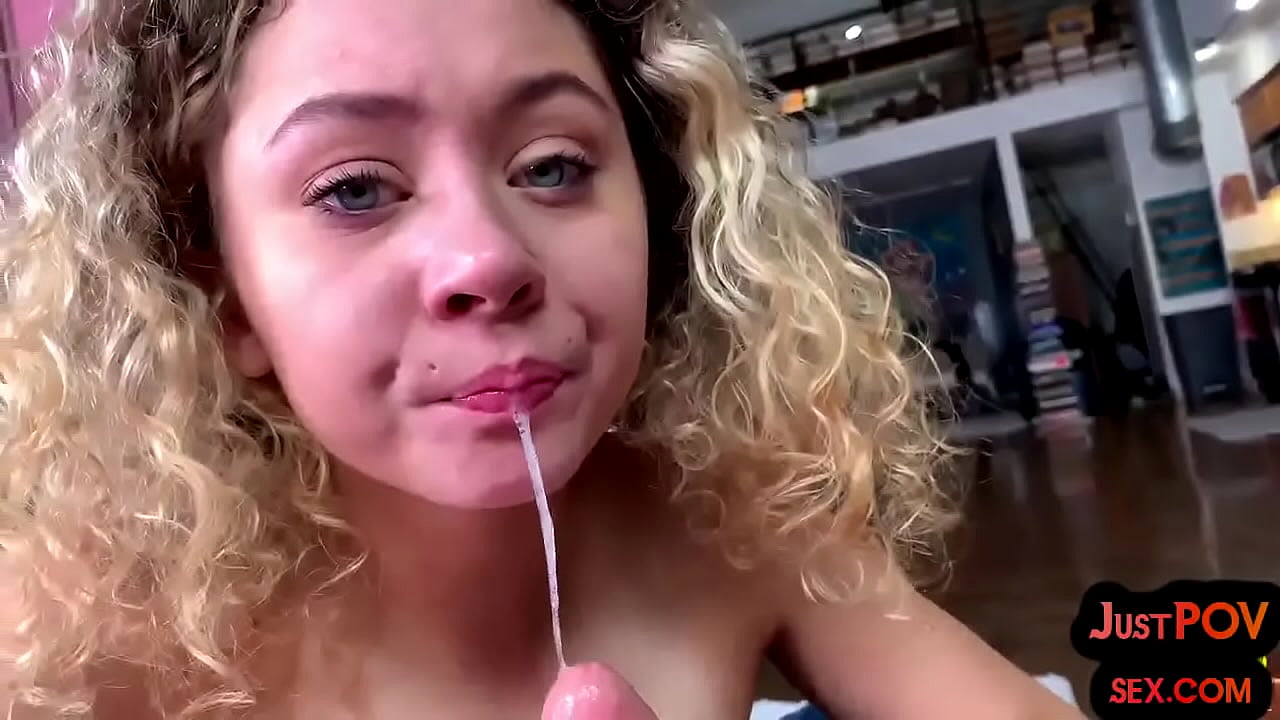 Tiny POV slut talking dirty while sucking and gets pussyfucking