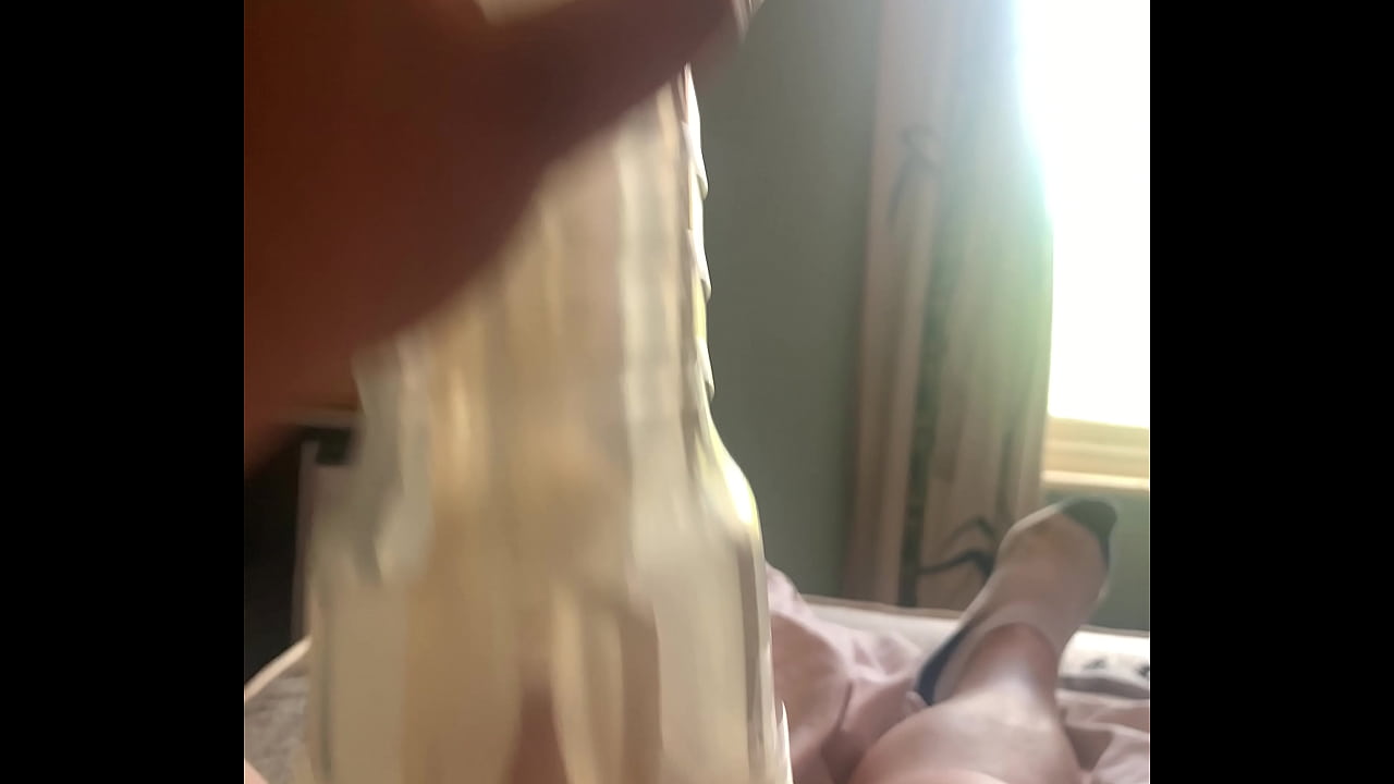 Fucking my clear fleshlight