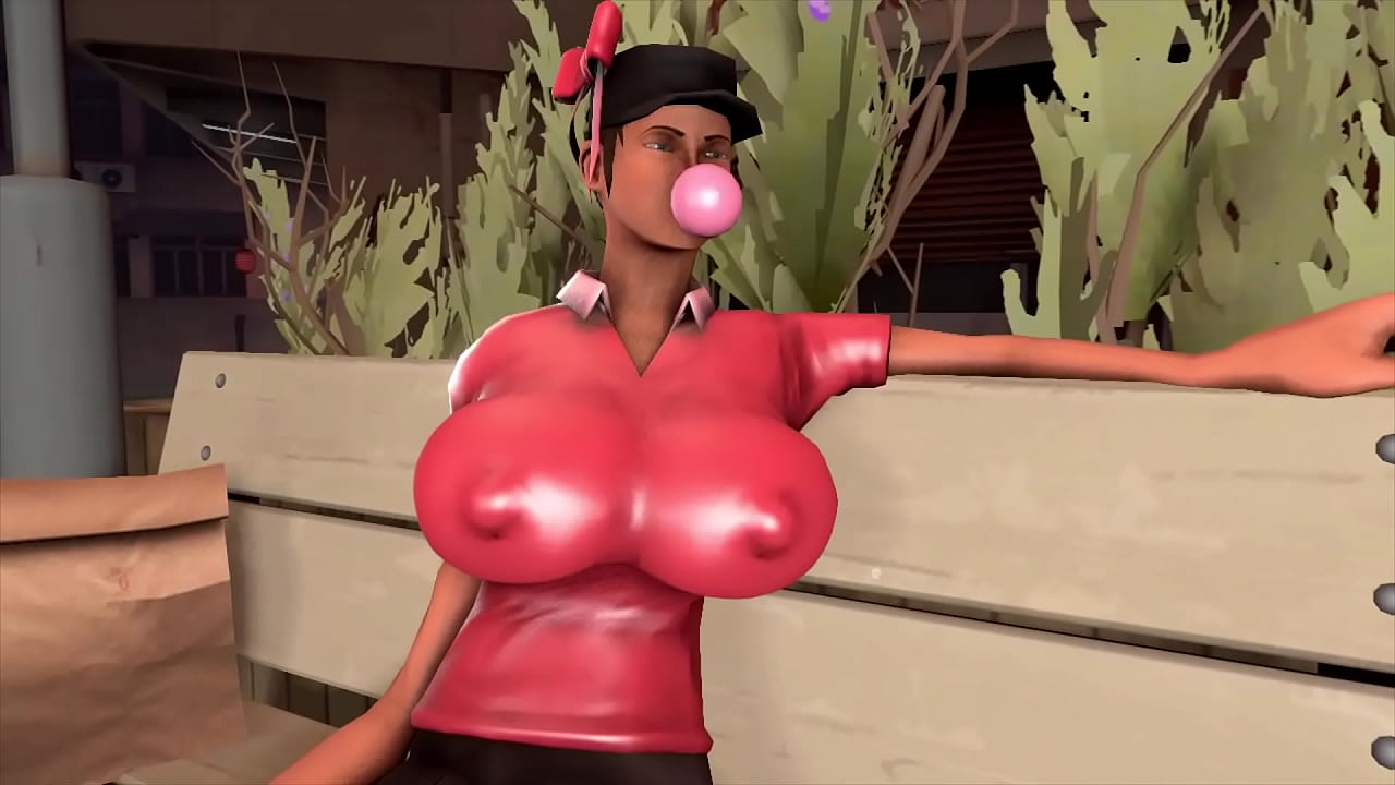 SFM Femscout booblegum breast inflation