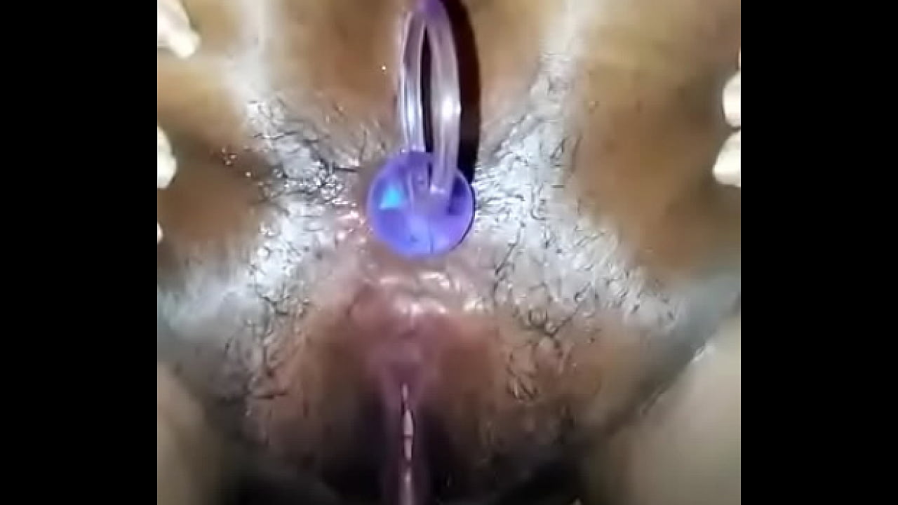 Anal beads hairy asshole