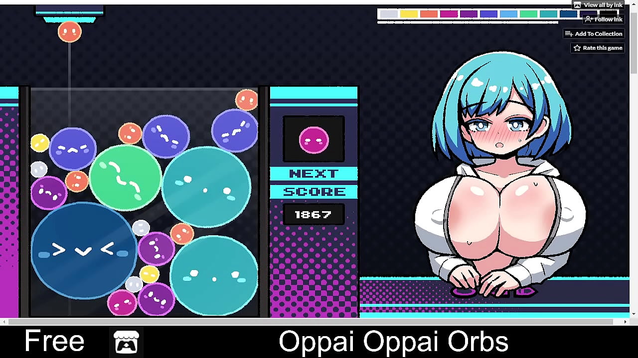 Oppai Oppai Orbs (free game itchio) Puzzle