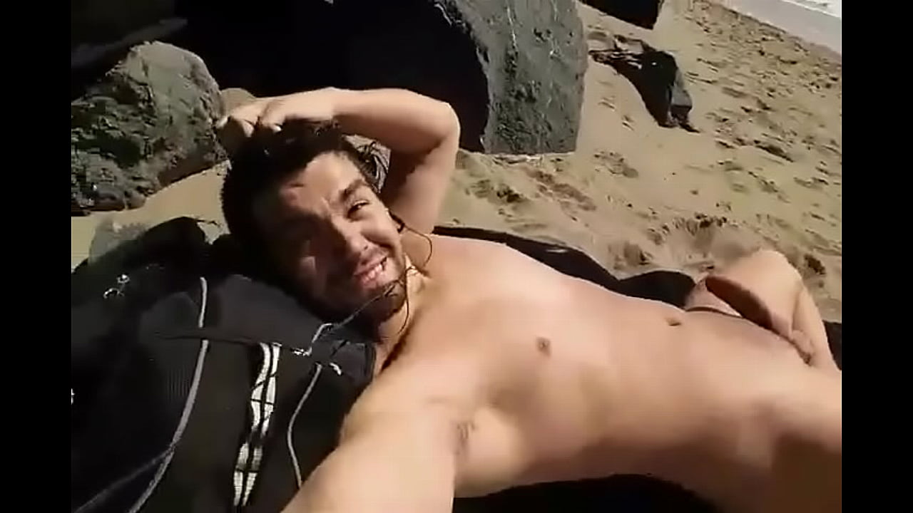 Ian Delvalle sunbathing at a gay nude beach in San Francisco.