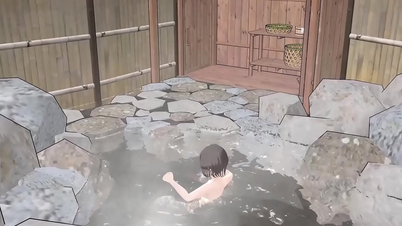 Toyota Nono I took a bath in a hot spring without a towel and my boobs fell out.【onsen】