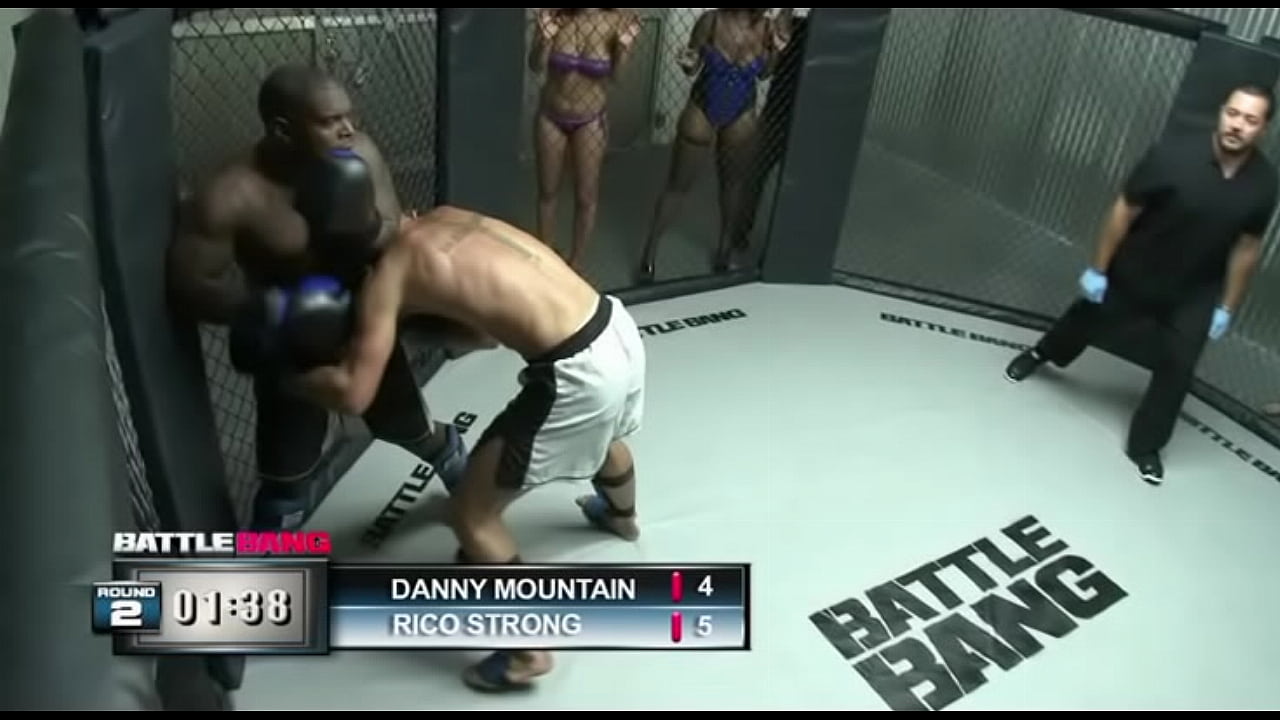 Stacy Adams Hops On The Winners Cock In The MMA Cage And Swallows His Cum