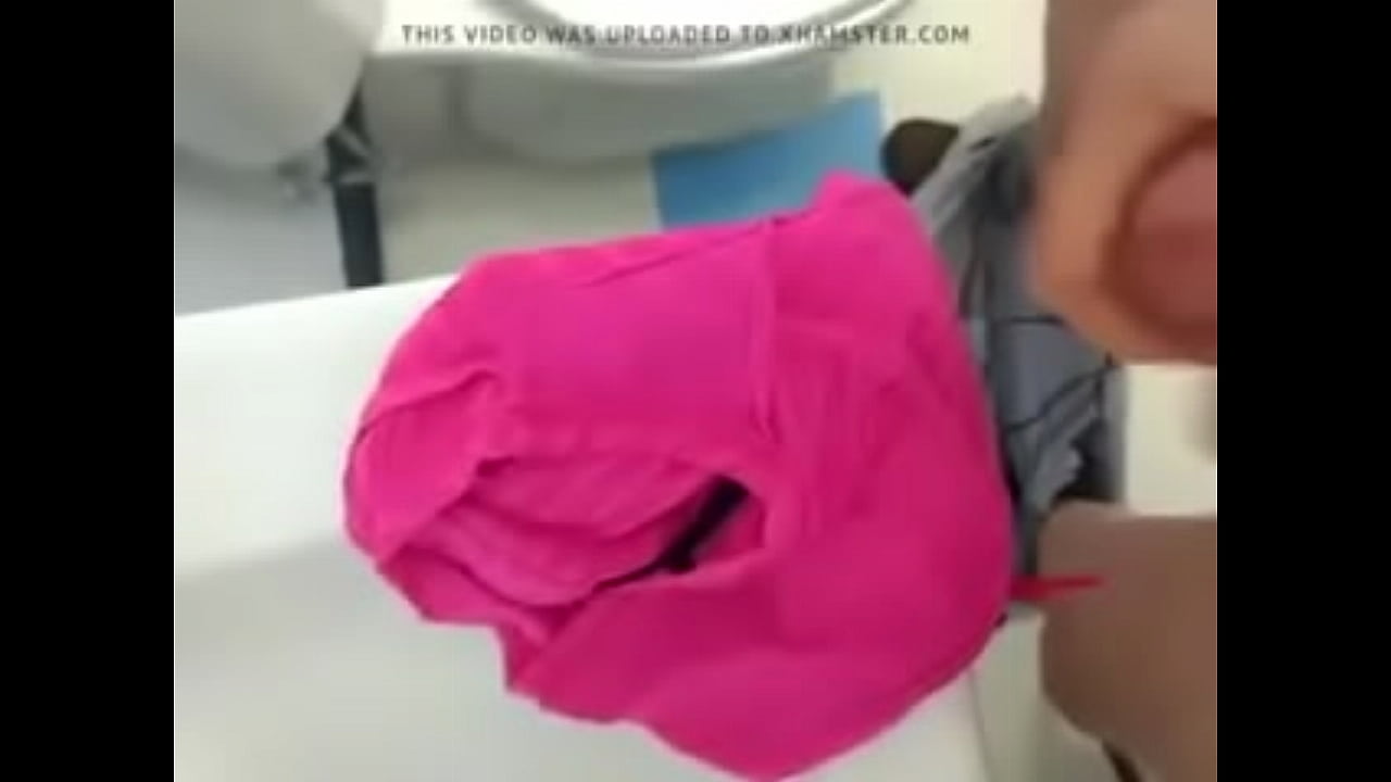 Stolen panty cumshot