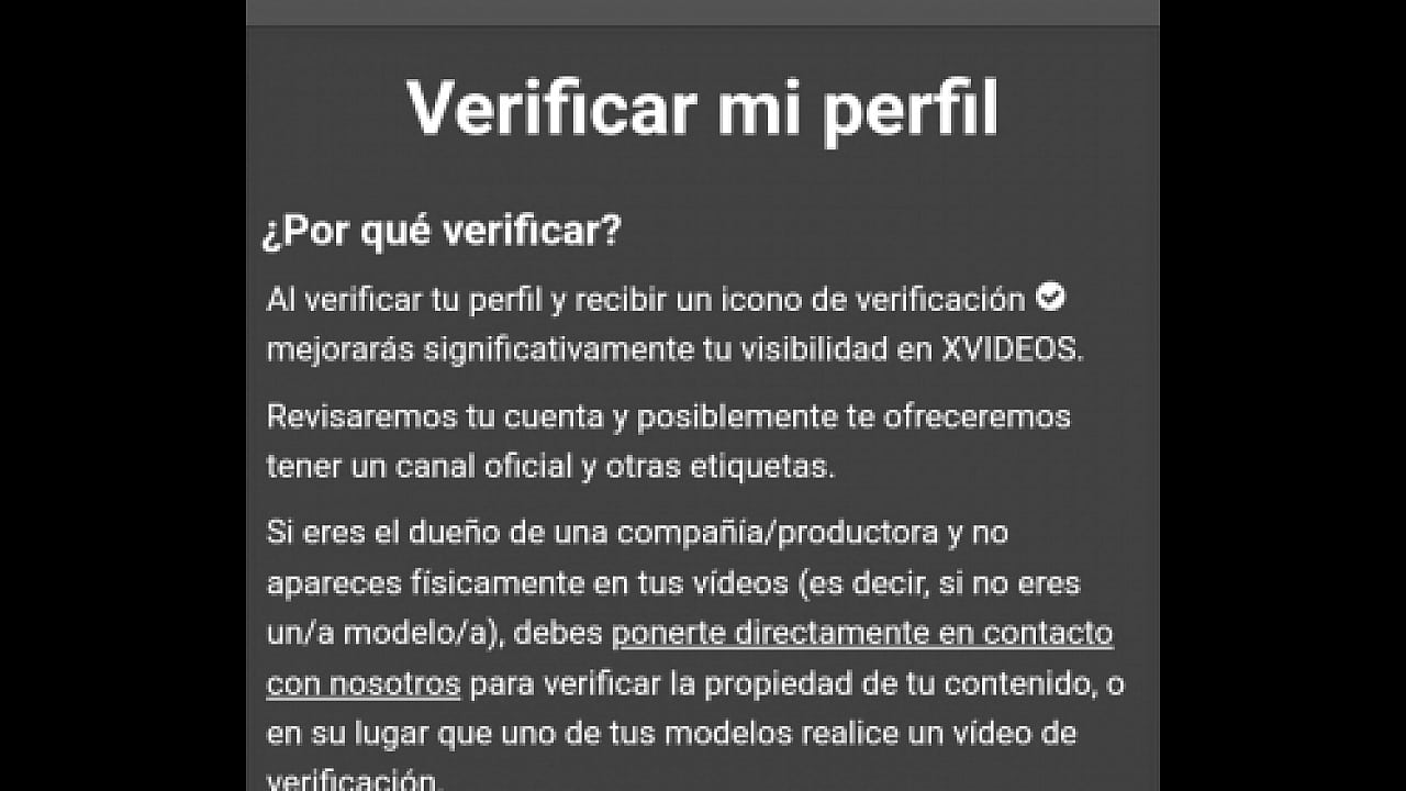 Vídeo de verificación