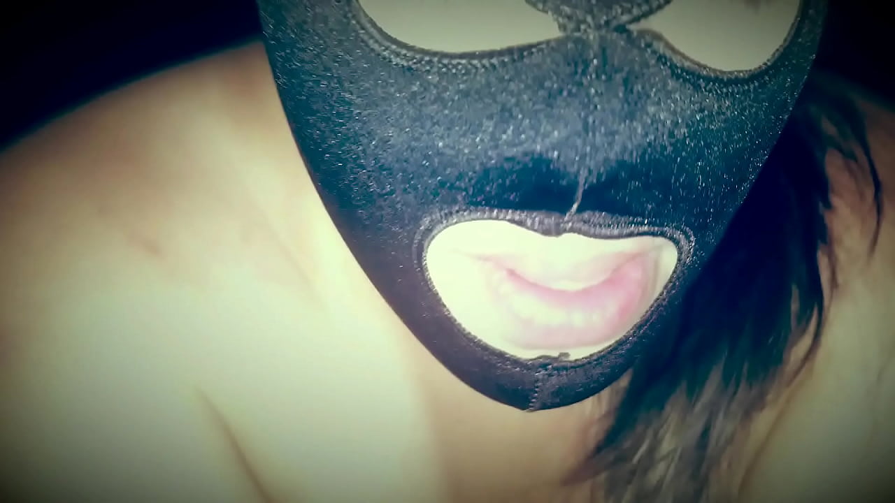 Wife fucks in mask