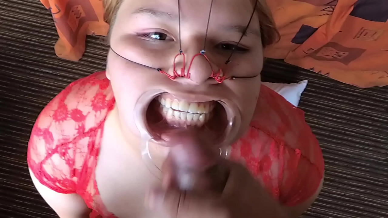 CUM on NOSE HOOK BONDAGE