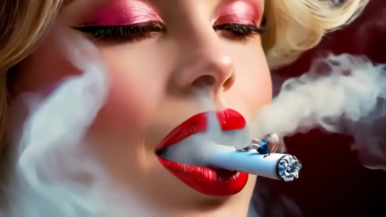 Smoking Giantesses Blow Smoke On Tiny People