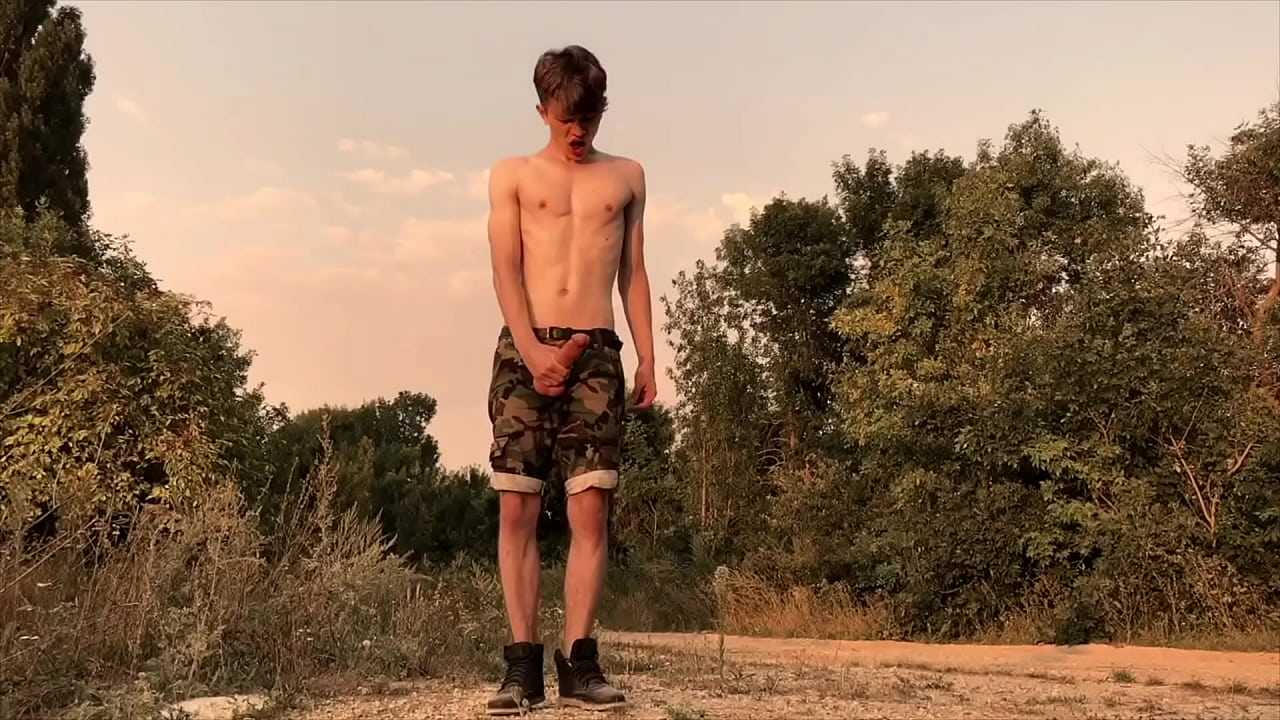 Hot boy Jerking  In The Woods Compilation