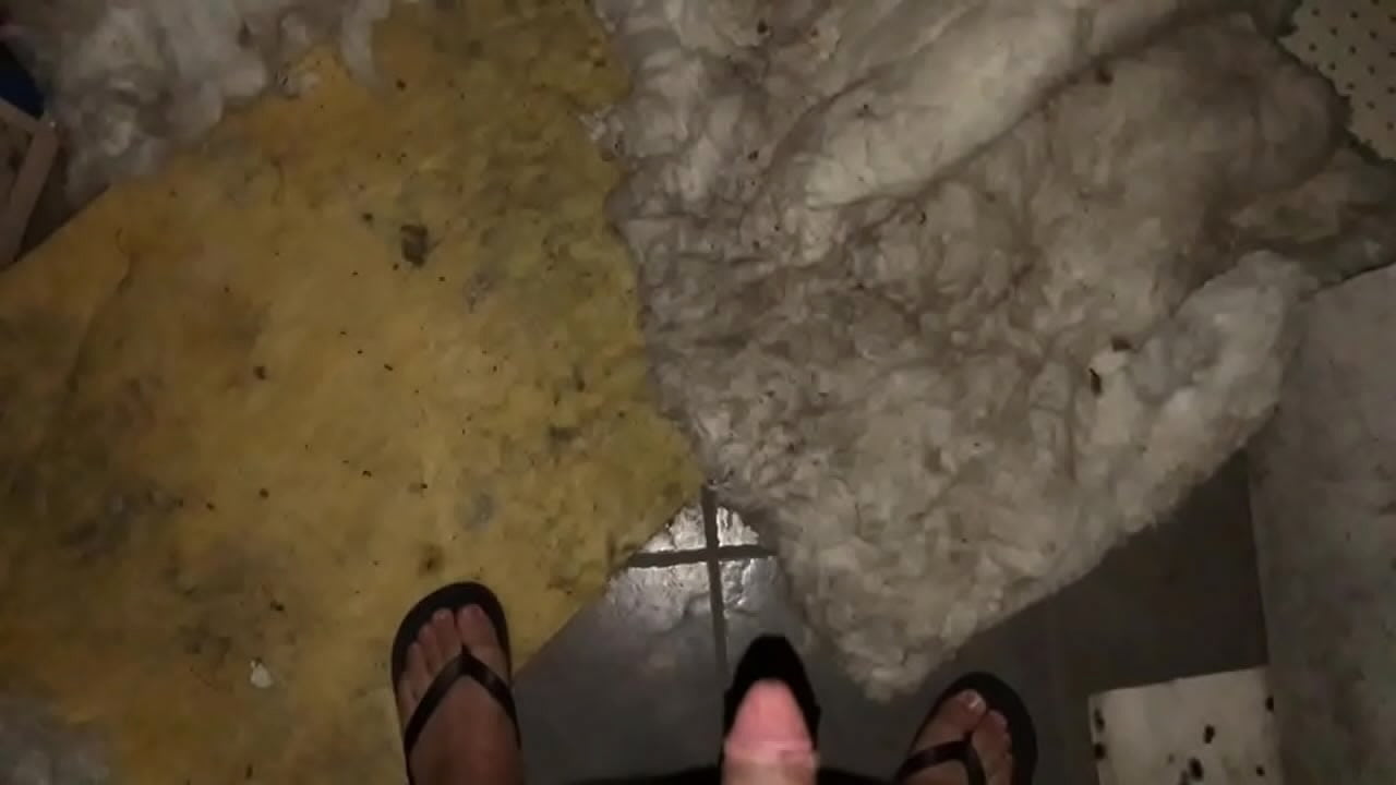 Risky Gas Station Naked and Pee