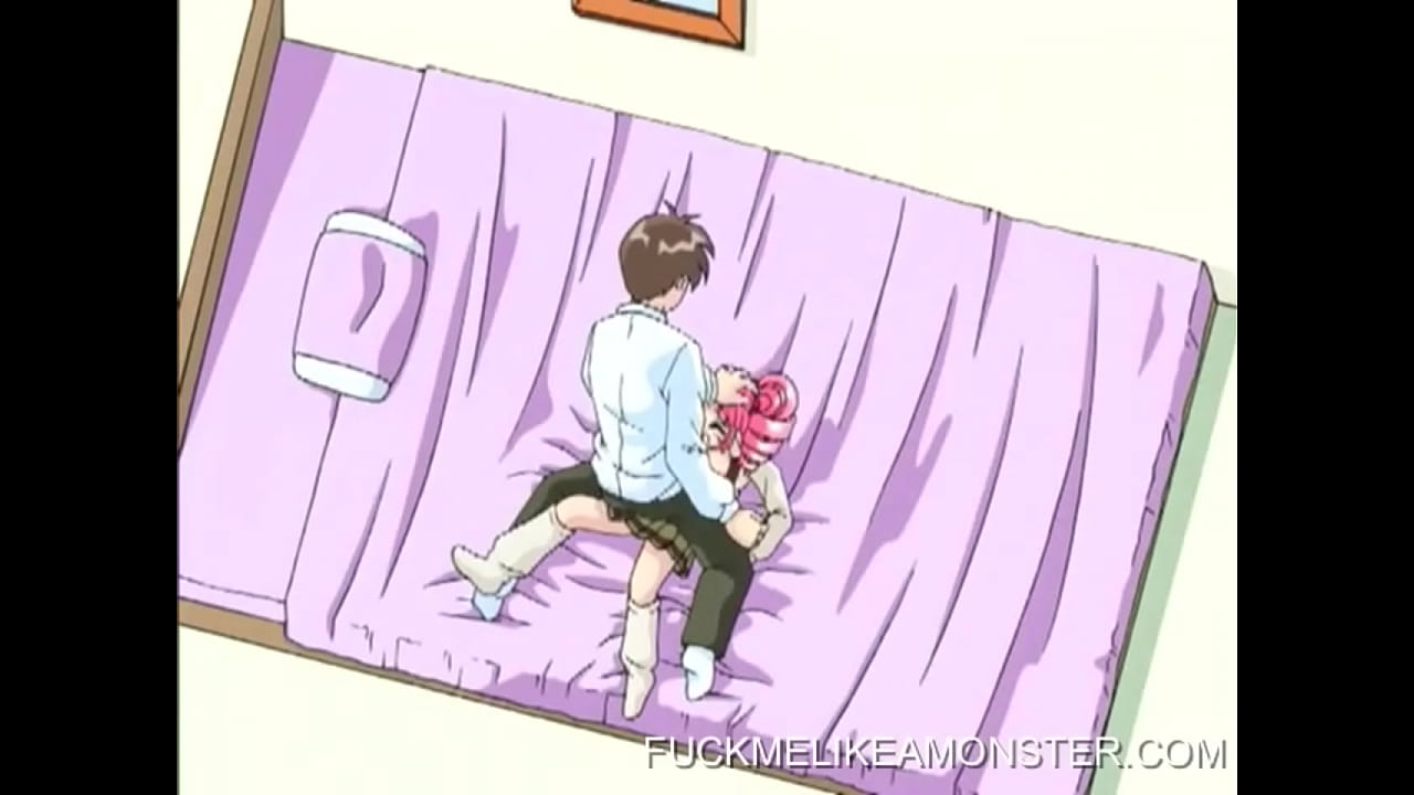 Anime Teen with Pink Hair giving blowjob