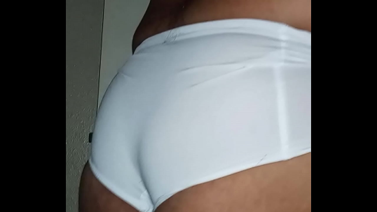 Sissy loves wearing white bra n panties