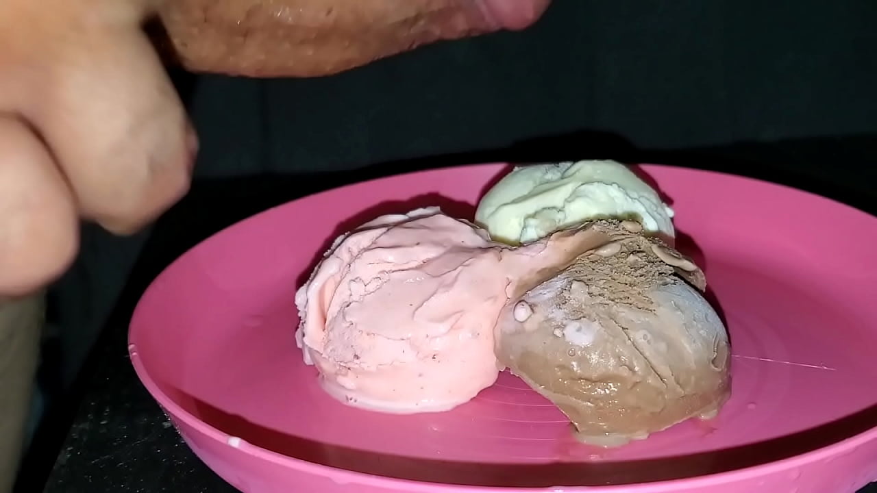 Frozen cream for my hot cum.