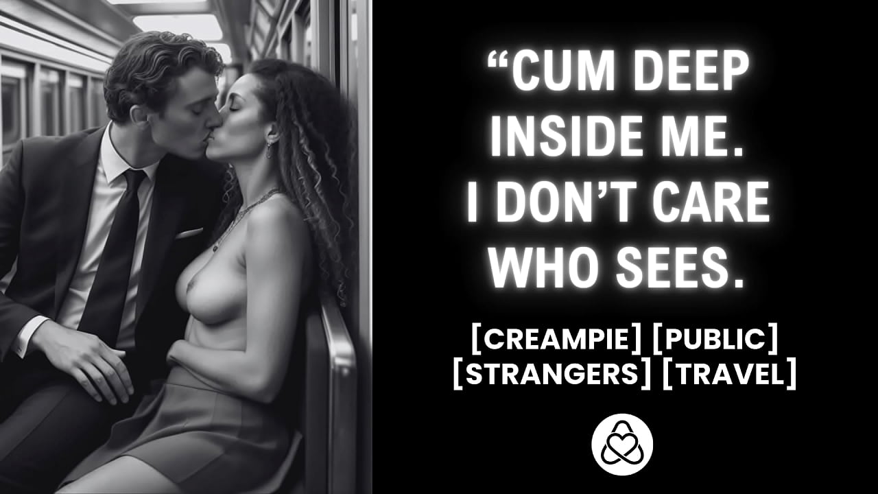 I fuck with a stranger I just met in a train | Public creampie | Exhibitionist amateur