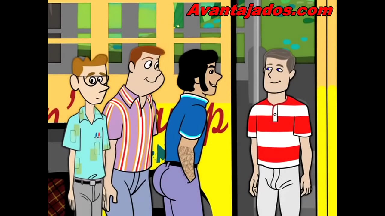 Cartoon Gay com  no Camping om Machos