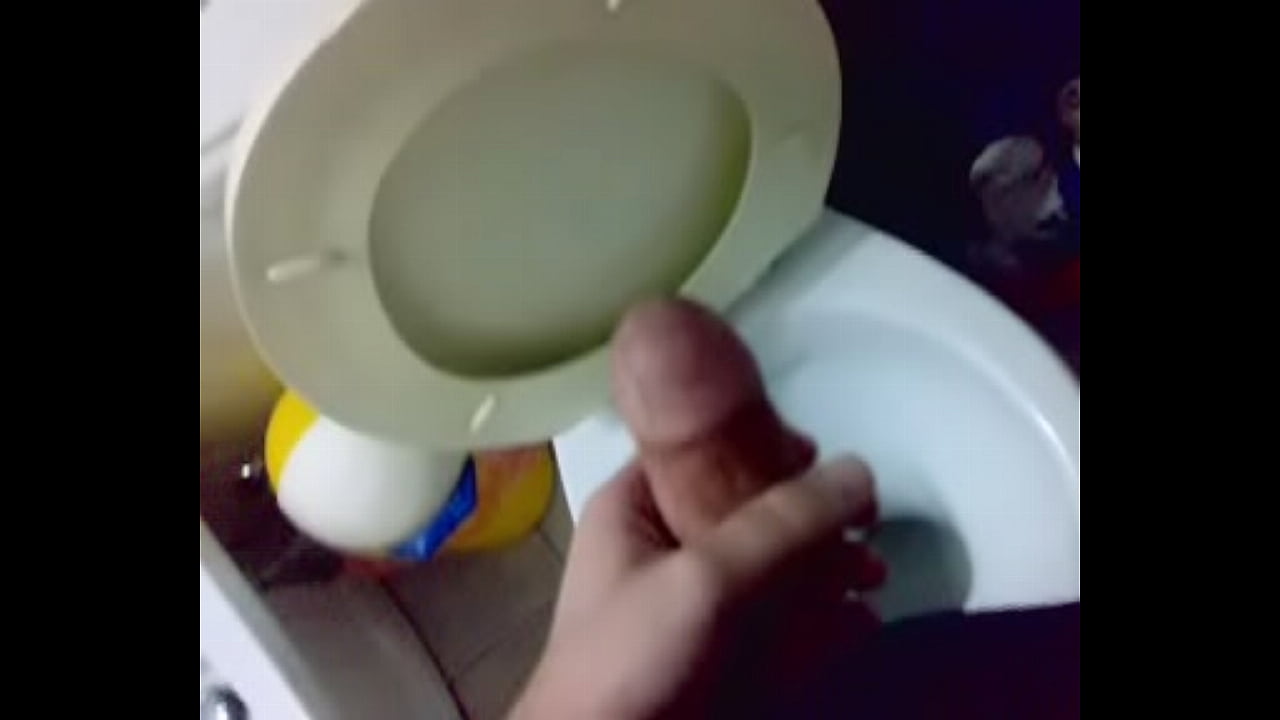 Uncut dick masturbating