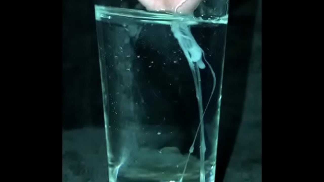 Cumshot in a Glass of Water