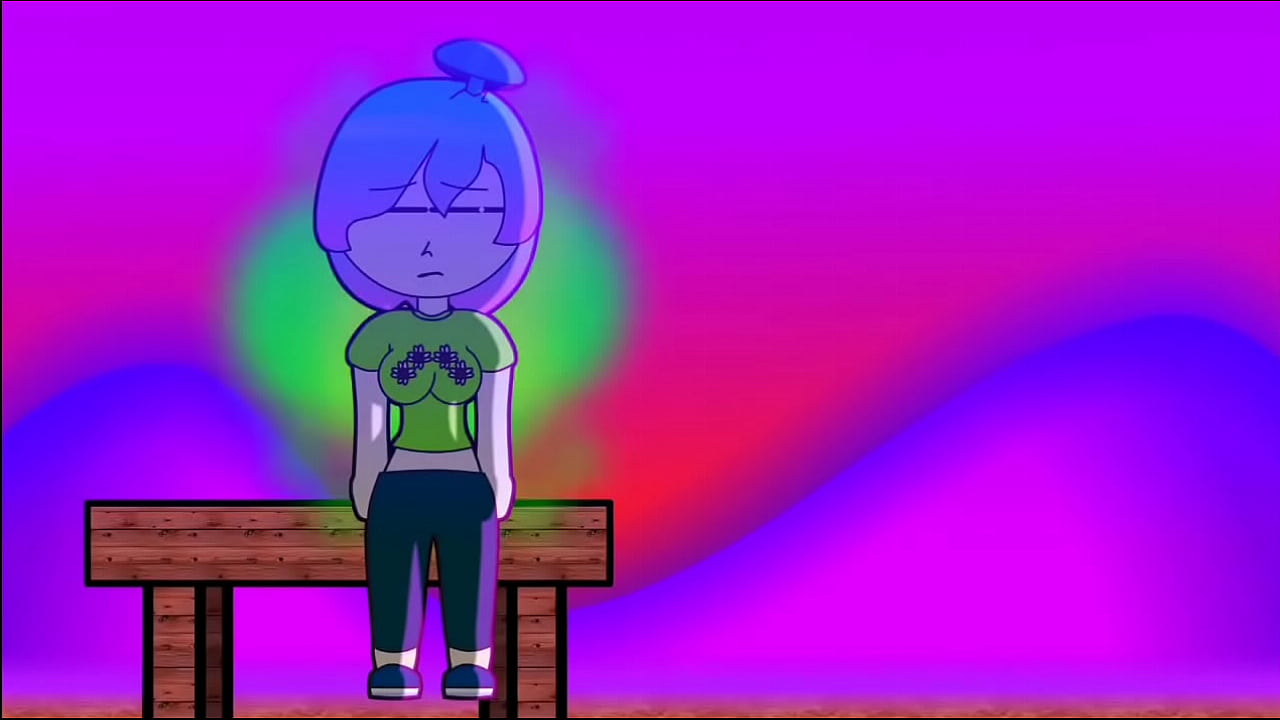 a short animation ultimate Part (Table) mushroom head girl farting