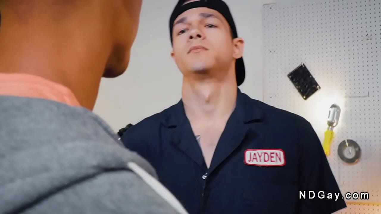 AJ Sloan comes to motorcycle mechanic Jayden Marcos to check his stellar reviews and soon after he is made suck and fuck his huge dick