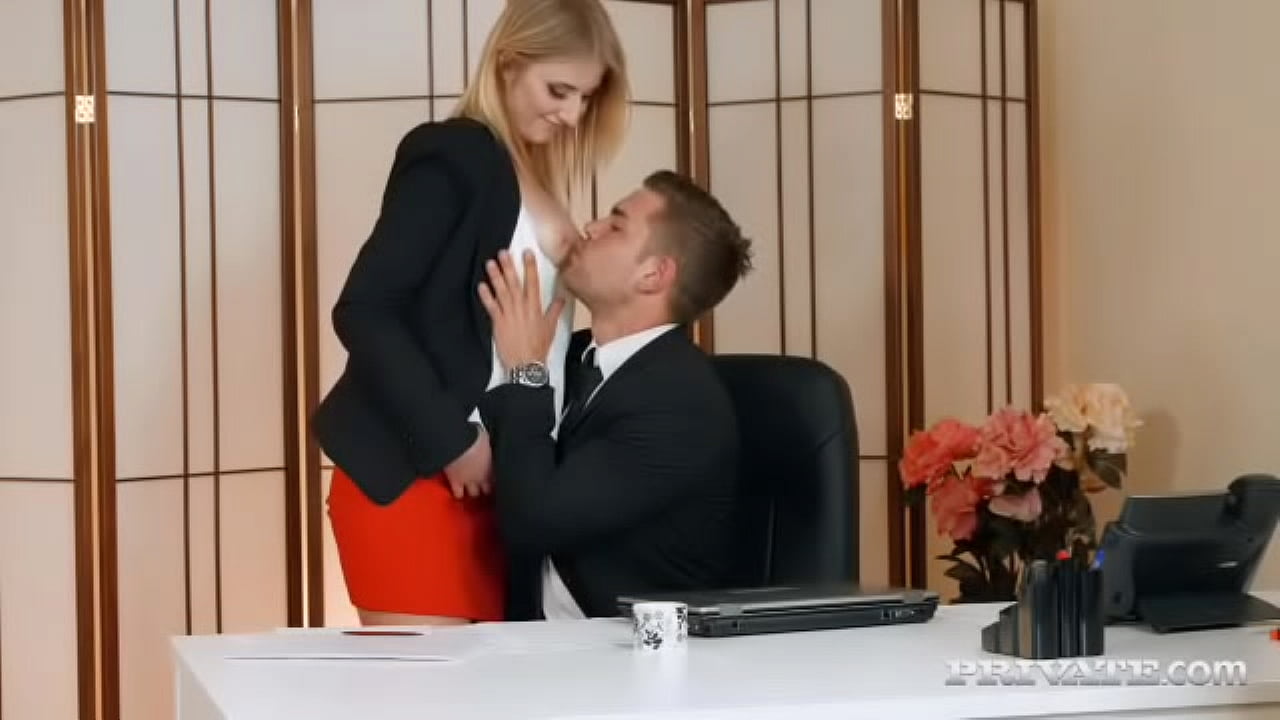 Blonde Secretary Aria Logan Sucks Her Boss’s Hard Cock