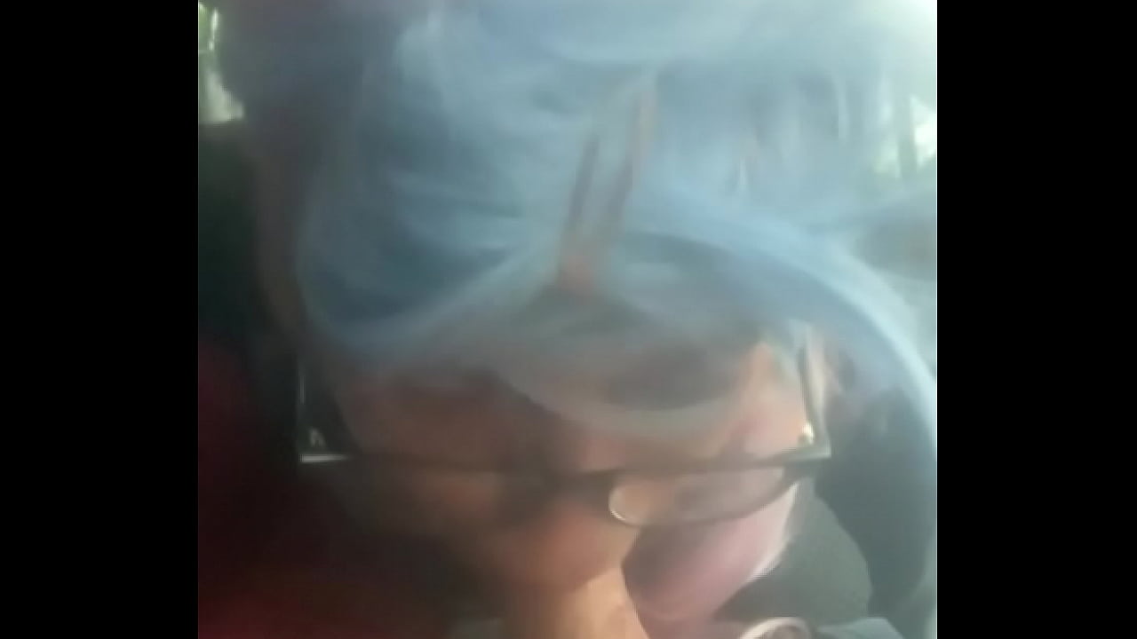 gagging on cock in car