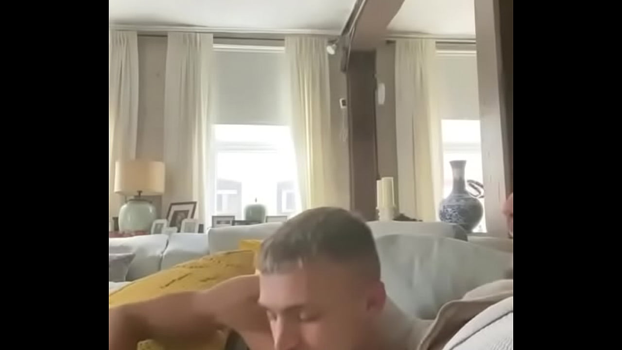 Hot sugar daddy fucks a cute twink on the couch while watching TV on 4myFans