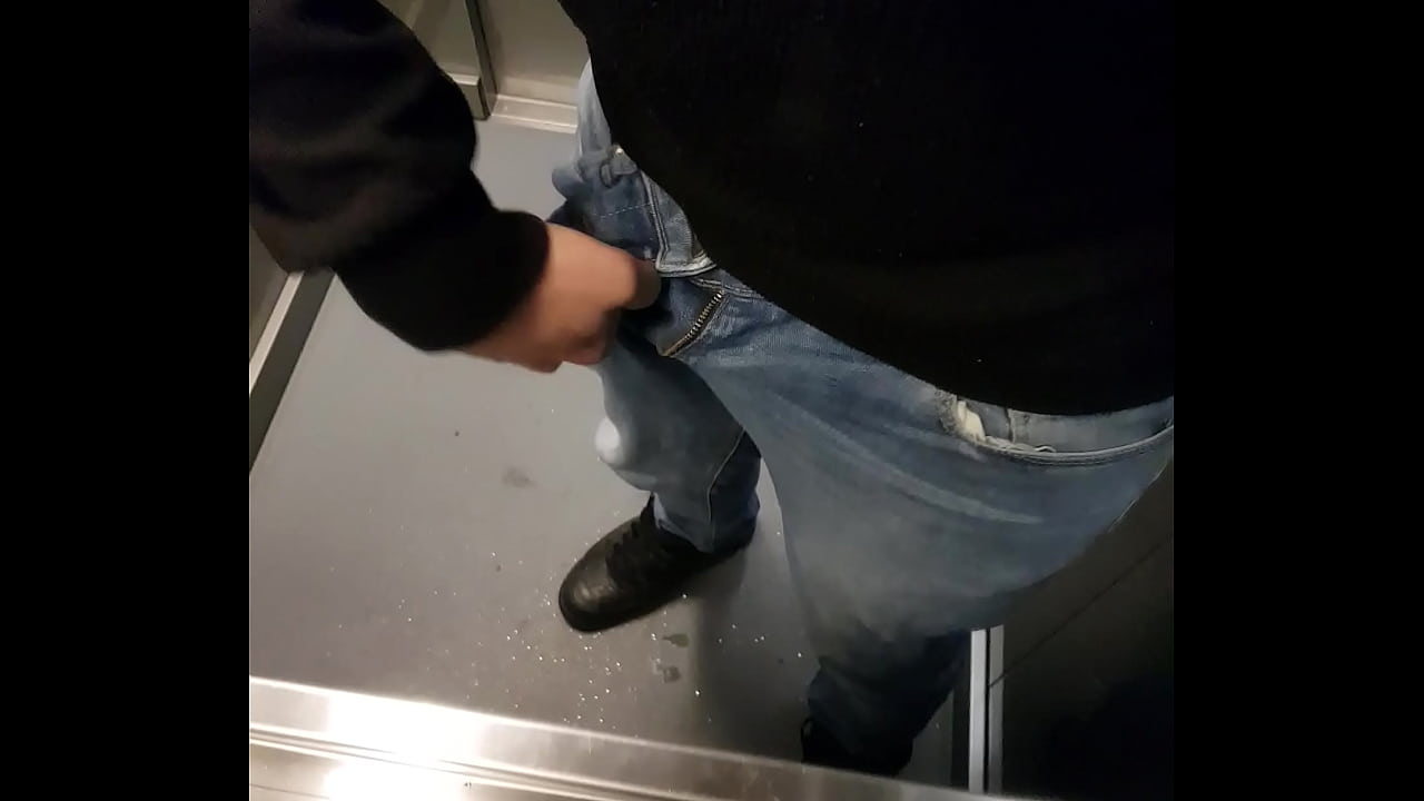 dick flash in elevator public showoff solo