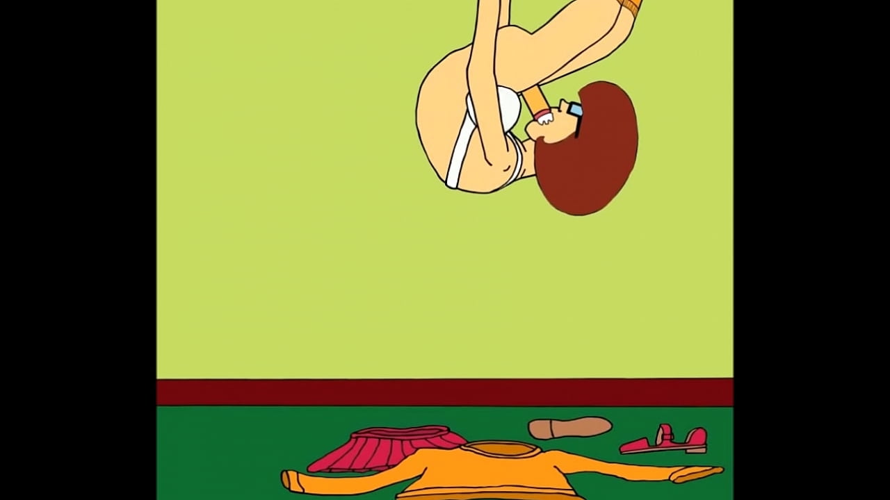 Velma has a horny squirting cock