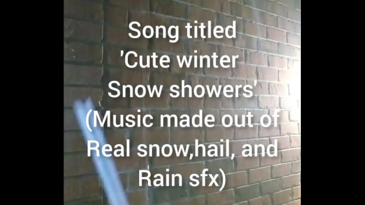 ain snow hail shower asmr