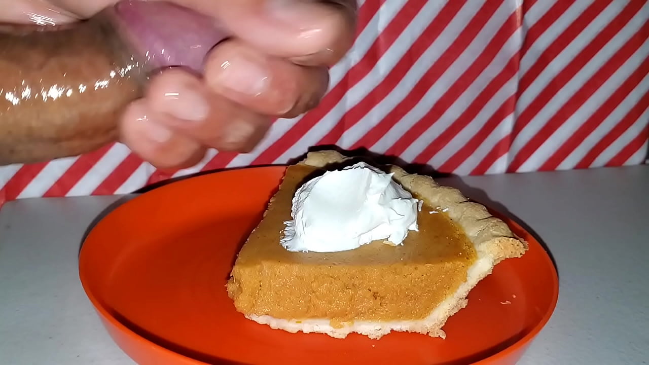 Sperm covered pumpkin pie for the new year.