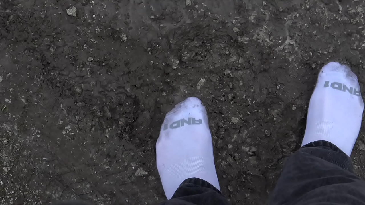 Walking Through the Mud with AND1 Socks