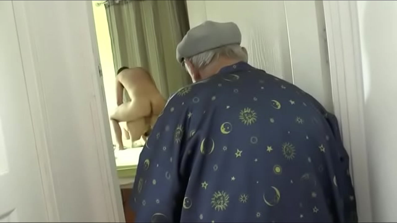 Young couple having anal sex while getting watched by Papy Voyeur