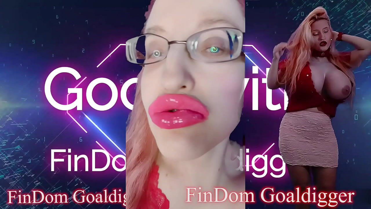 Jerk off your cock while Jessica Rabbit FinDom Goaldigger colors her lips with pink lipstick lip gloss