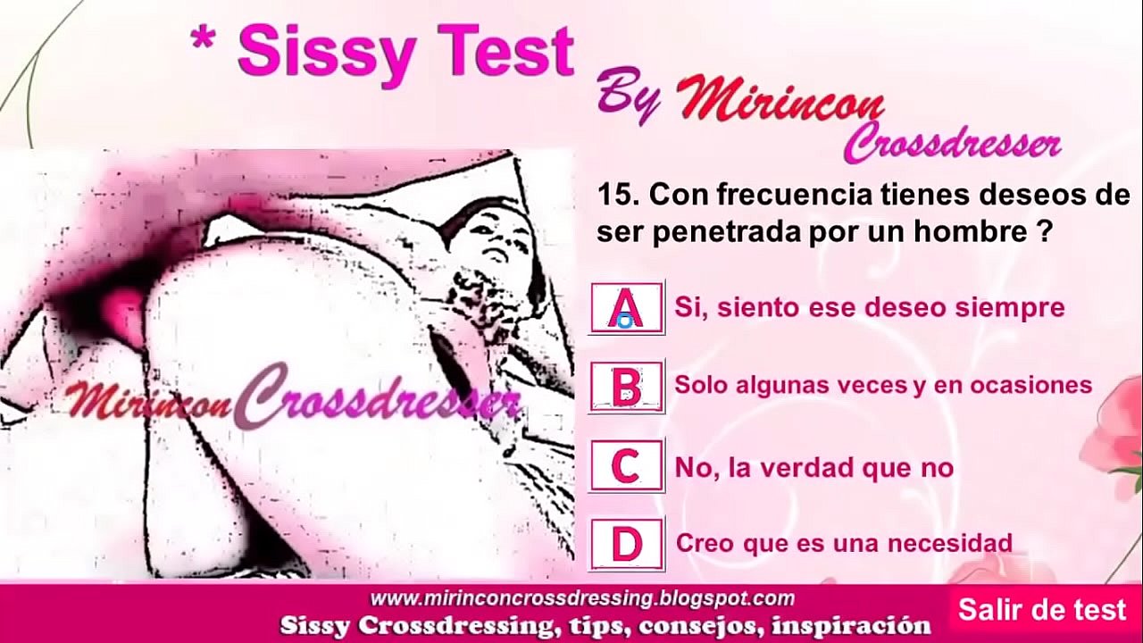 Atrévete a descubrir cuan Sissy eres aquí - bit.ly/SissyTestESPÑ