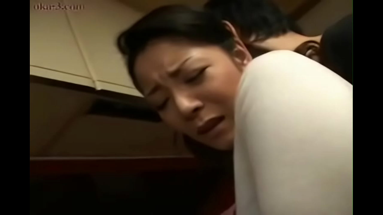 Japanese step Mom and Son in Kitchen Fun