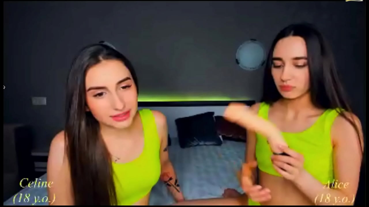 Not Lesbian Twins playing on cam