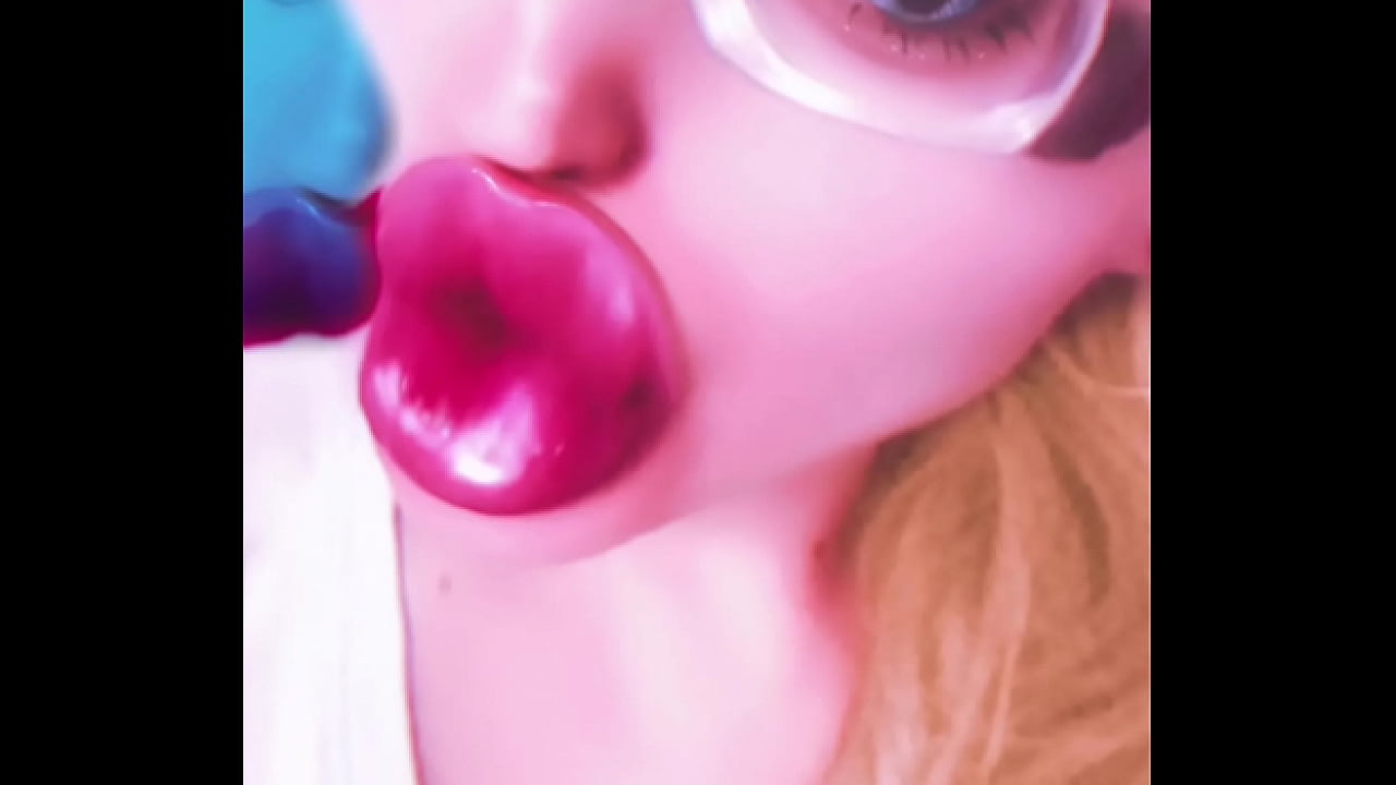 Big lips sissy transformation