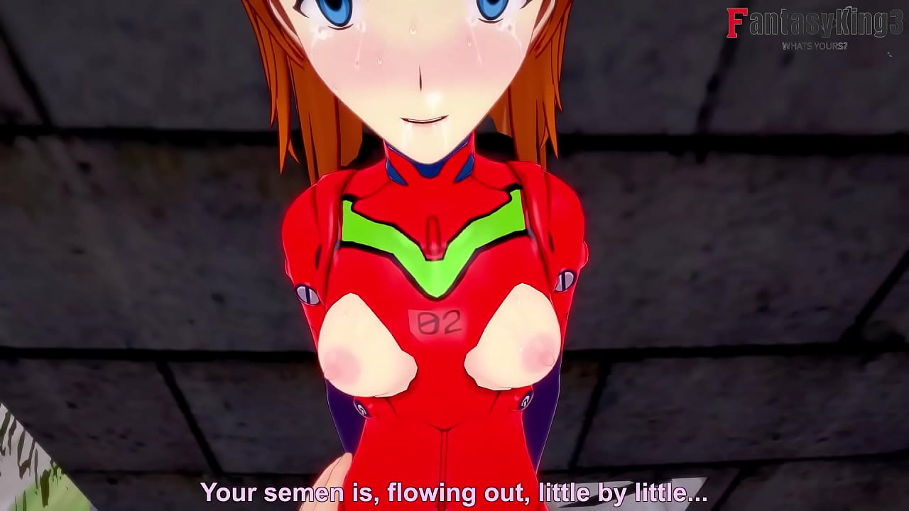 Asuka Langley Soryu having sex on the town whit her classic costume | Neo Genesis Evangelion