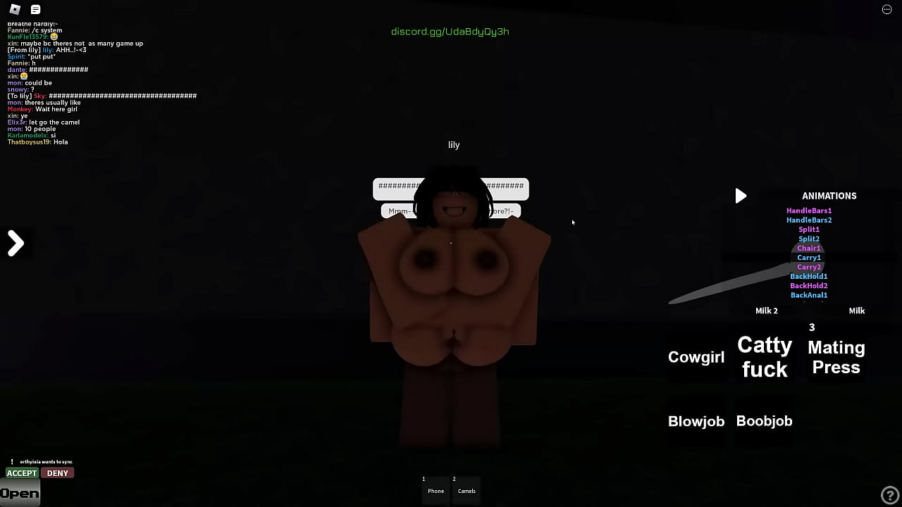 Roblox bitch wants more and more of his daddy's cock