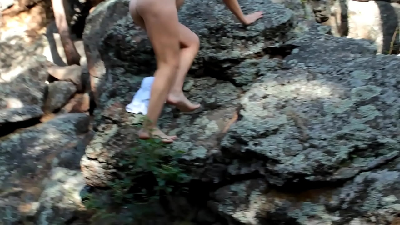 Sexy Brunette Stepmom Undresses In Front Of Stepson In Wild Forest