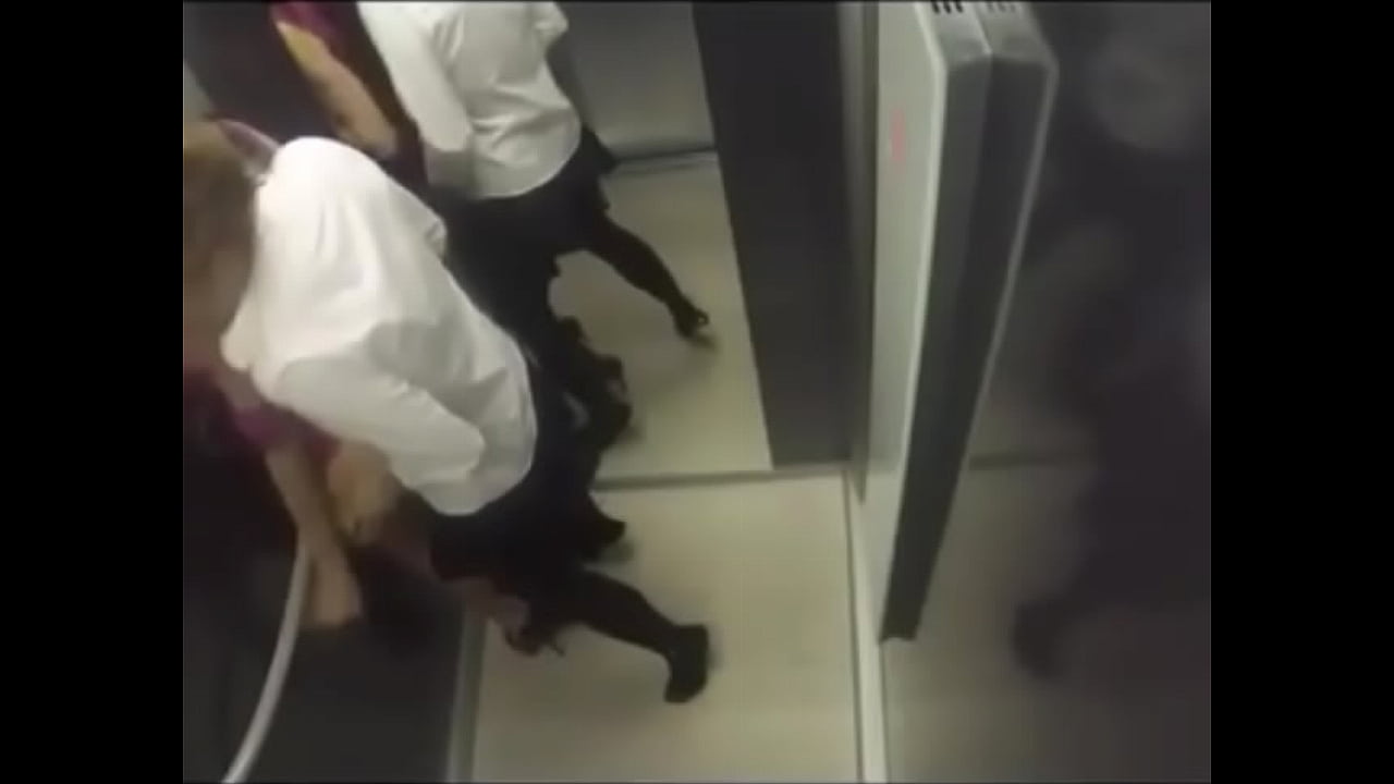 Two lesbian sex in elevator