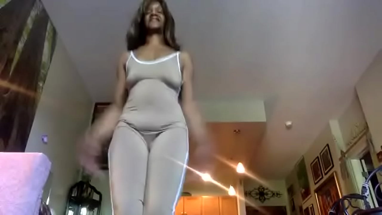 Bounce those tits Ginger.  Full body view of jumping jacks in the living room.  Enjoy with Ginger MoistHer.