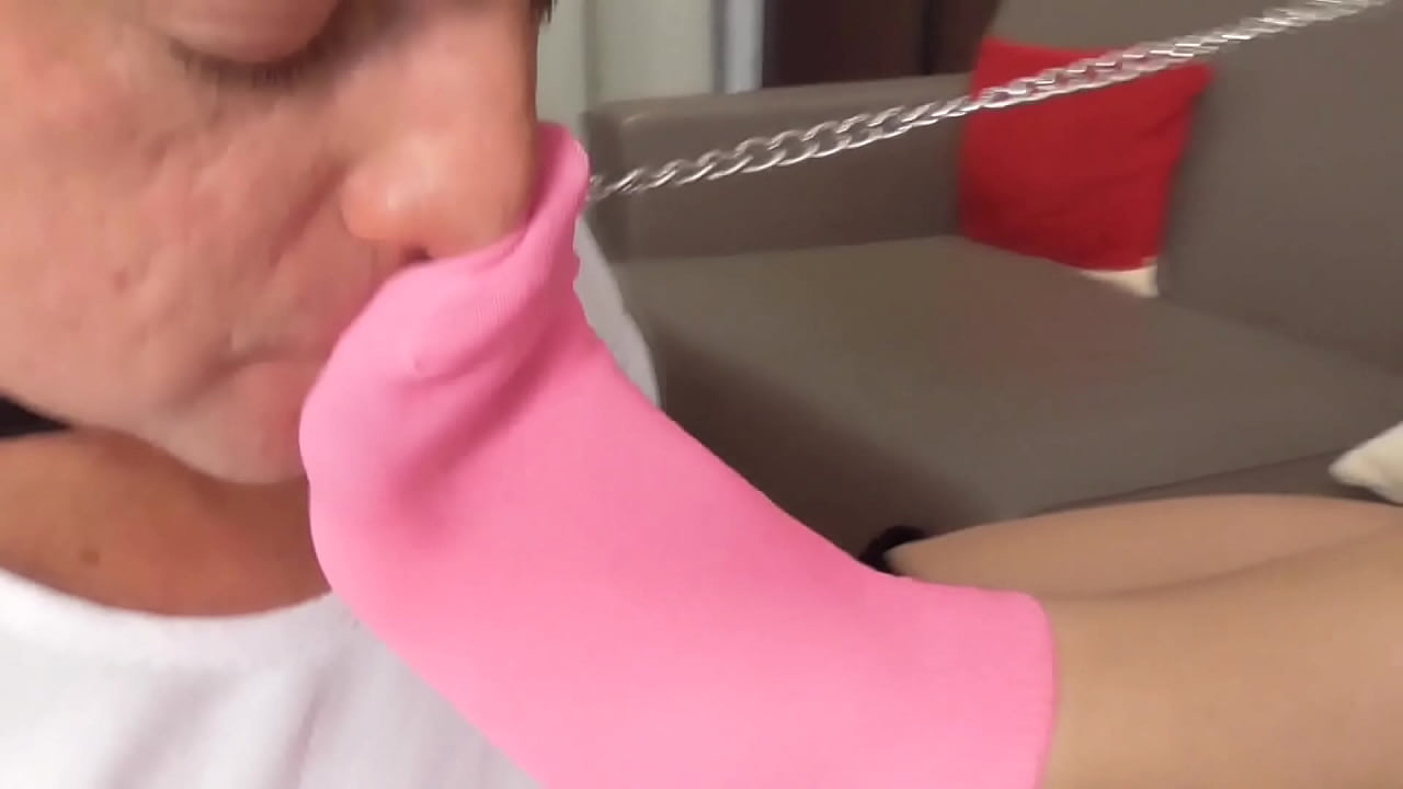 socks sniffing fetish femdom