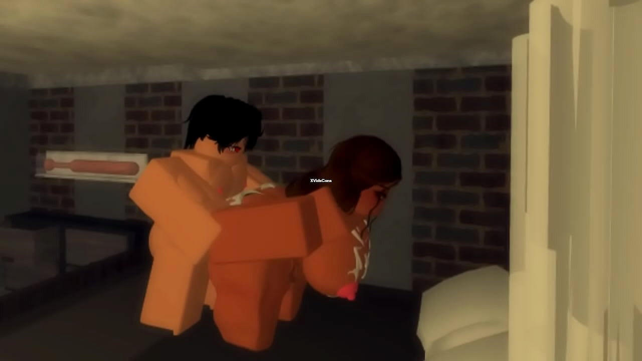 two robloxian having fun in a roblox condo and the female cummed