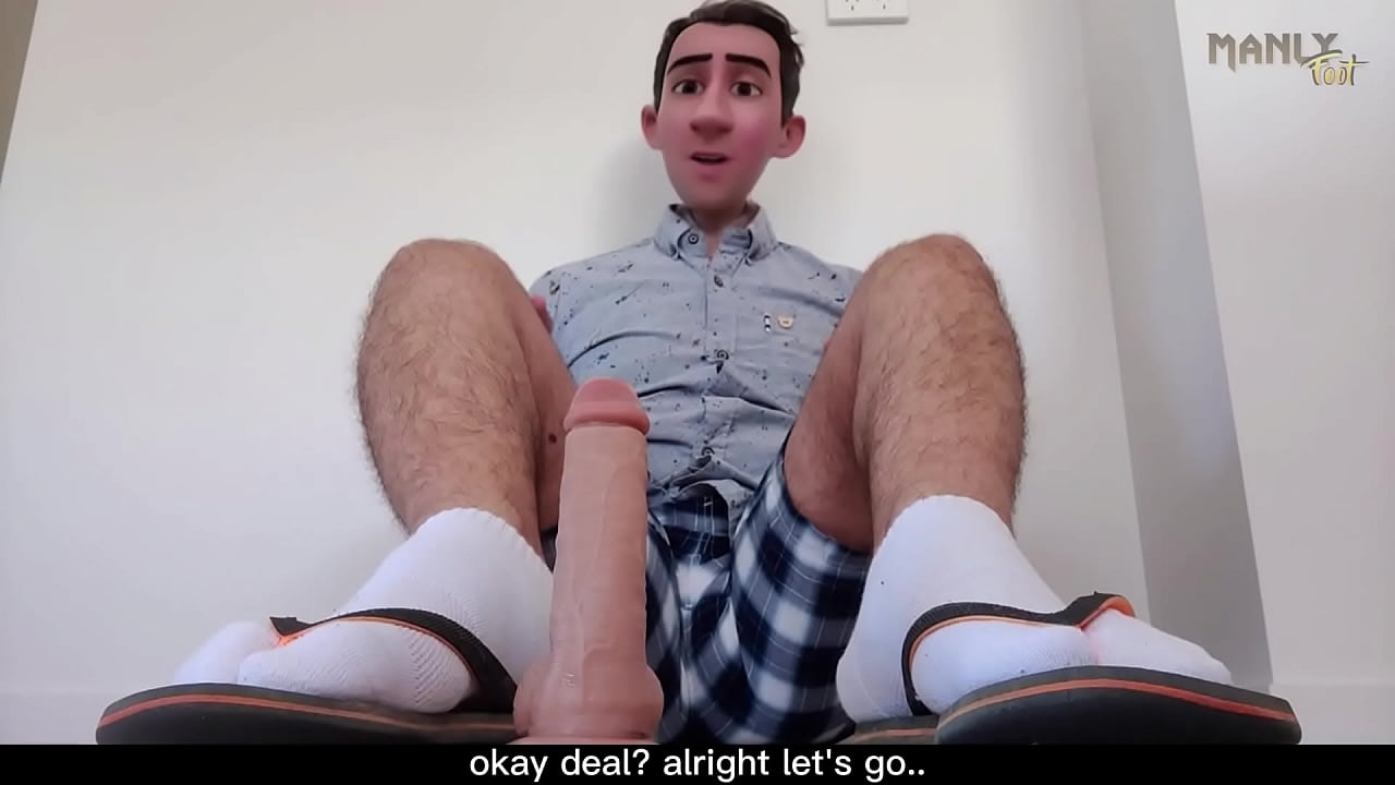 STEP GAY DAD - DAGGY FOOTWARE - The episode that will have you wishing your cock was between step dads flip flops and socked soles.