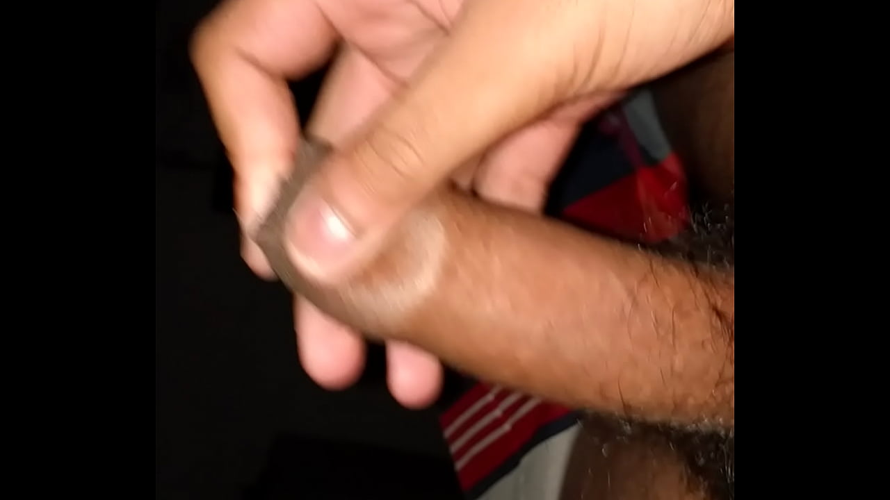 Indian teen masturbating with uncut dick