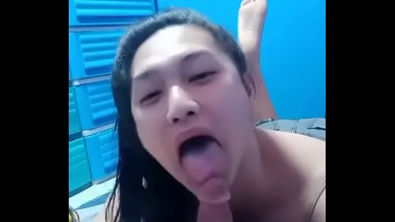 Cute ladyboy sucking cock