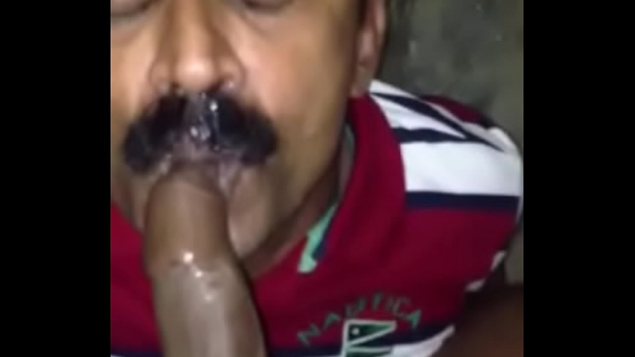 indian gay uncle cum eating