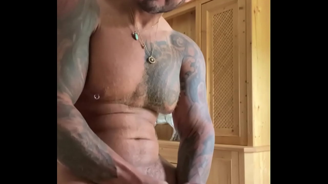 Latino man Viktor rom flexing muscle and masturbate his bbc humiliation to you